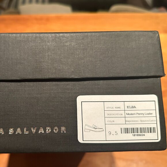 **BRAND NEW** Freda Salvador Elba Loafers, Espresso Spazzolato, Size 9.5 - Picture 5 of 9